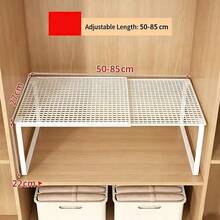 Expandable Under Sink Storage Rack | Kitchen, Cabinet, Wardrobe And Shoe Multi-Functional Storage Rack | Adjustable Shelf Unit, Suitable For Countertop And Closet - Multicolor - View 12