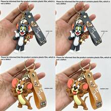 Warner Bros Cartoon Cute Exquisite Cartoon Couple Gift Keychain Backpack Pendant Souvenir Small Gift Backpack Pendant Cute Bag Pendant Portable Keychain Travel Accessory Unisex Bag Pendant Cute Exquisite Small Gift - Multicolor - View 21