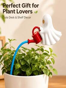 3D Printed Ghost Watering Plant Decor, 3-Piece Halloween Flower Pot Decoration With Realistic Water Flow Effect, 9.06 Inch Fun Indoor Plant Pot Decor, Desktop Ornament, Gift For Plant Lovers - Multicolor - View 1