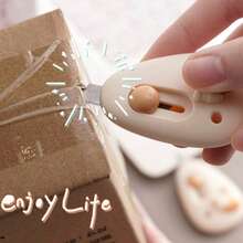 1PC/Cute Cartoon Mini Retractable Utility Knife, Kawaii Decorative Pocket Box Cutter, Quick & Convenient For Unpacking Parcels, Portable Envelope Opener, Office School Stationery Gift For Girls - A - View 8