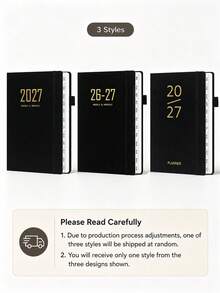 2026-2027 Academic Year Daily & Weekly Planner, Monthly Tab Diary, Schedule Book, Minimalist Notebook, Fabric Cover Notebook, Suitable For School And Office Use School Supplies - One Size - View 16
