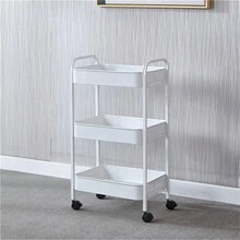 5pcs Ultra Thin Metal Rolling Cart 4-Tier/3-Tier Multi-Function Storage Rack Narrow Mobile Organizer Shelf Space-Saving Pink Bathroom Laundry Kitchen Office Home - Multicolor - View 12