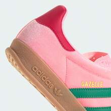 Adidas Wmns Gazelle Indoor 'Glow Pink Court Green JI2713 - Pink - View 8