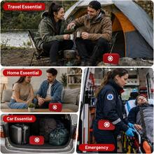 Outdoor First Aid Kit, Mosquito Bite Prevention, Camping Essential For Enthusiasts, Red (159pcs/Set) - Two-piece set - View 6