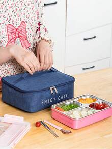 Insulated Lunch Bag, Portable Reusable Thermal Lunch Bag, Waterproof Cooler Bag For Work School Picnic Travel Food Storage Container - View 2