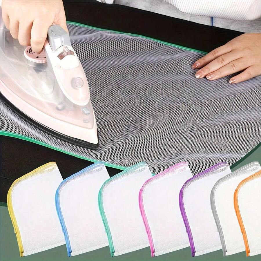 1pc Heat-Resistant Ironing Pad - Clothing Care Protective Cloth, Breathable Mesh Design Prevents Burn Marks, No Electricity Required, Ideal For Home Ironing | Clothing Handling | Random Color