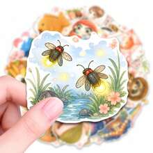 50pcs Japanese Style Theme Children Stickers, Perfect For Scrapbooking, Journals, Laptops, Bumpers, Skateboards, Water Bottles, Computers, Phones And Other DIY Creative Graffiti Sticker Toys - Multicolor - View 4