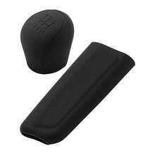Silicone Gear Shift Lever Cover, Anti-Slip Manual 6-Speed Gear Shift Knob Grip Sleeve, Car Interior Protection Accessory - A - View 12