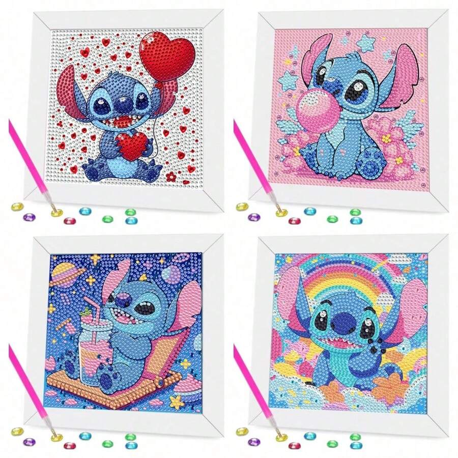 Disney Set Koleksi Lukisan Berlian Tema Lilo & Stitch Panini, Seni Berlian Bulat Penuh DIY, Berbagai Pola Lucu, Cocok Untuk Pemula, Dekorasi Dalam Ruangan Dan Hadiah Liburan (Bingkai Tidak Termasuk) - Set - View 1