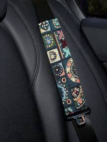 Car Seat Belt Shoulder Cover Soft Fabric Bohemian Seat Belt Protector Anti-Friction Seat Belt Accessory Easy Installation Car Tool Durable Structure Seat Belt Protection Tool Suitable For All Car Models And Fashion Designers - Upgraded Version - View 5