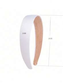 3CM Casual Versatile White Fabric Headband 1PC - White - View 2
