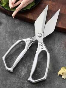 1pc Large Poultry Scissors, Kitchen Shears, Fish Bone Scissors, Multi-Function Stainless Steel Chicken Bone Scissors, Suitable For Cutting Chicken, Duck And Fish, Baking And Meal Preparation, High-Quality Kitchen Utensils. Thanksgiving Turkey - Multicolor - View 10
