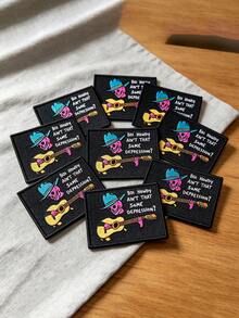 1pc/2pcs/3pcs/5pcs/6pcs/9pcs Punk Skull Cowboy Play Guitar Embroidered Sew/Iron‑On Patch, DIY Clothing Decor Applique Accessory - Multicolor - View 12