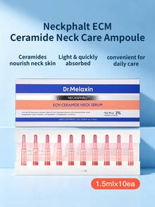 Dr.Melaxin Neckphalt ECM 神經醯胺頸部修復安瓶 (1.5ml*10)/盒，胜肽神經醯胺強化屏障頸部日常護膚安瓶 - 醯胺頸部修護安瓶 1.5ml * 10支 - 查看 1
