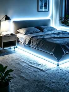 Wave Sensor LED Light Strip, USB Interface, White Light LED String Lights - Create A Dreamy Valentine's Day Atmosphere For Any Room. Suitable For Bedroom, Home, Kitchen, Wardrobe, Cabinet, TV Area - White Hand-swept Light Strip - View 4