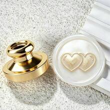 1pc Heart Series Thickened Brass Wax Seal Stamp Head (Without Handle, Handle Needs To Be Purchased Separately) - Single Piece - View 14