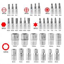 52pcs Included 46PCS Auto Repair Tool Mixed Set And 6PCS High Hardness Cross Screwdriver Head Set, , Home Repair Tool Kit, Ratchet Torque Wrench, Wrench, Screwdriver, Sleeve Set Combination, Hardware Tool Set - 52PCS Mixed Tool - View 6
