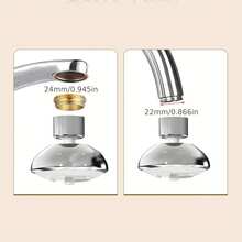 Faucet Aerator Splash Guard, Faucet Aerator Water Spout Extender, Universal Faucet Pressure Booster Kit, No Splash Water - UFO Splash-proof Faucet Aerator - View 8