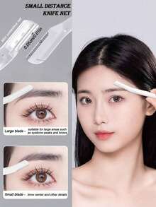 6pcs Transparent Set, Unisex And Facial Hair Remover Set, And Facial Hair Razor, Body Hair Trimmer And Facial Set, Long Handle Blade With Razor Head, Women's Tool, Hair Removal, Face Razor, Shaver For Women, Depilador Facial - Multicolor - View 5