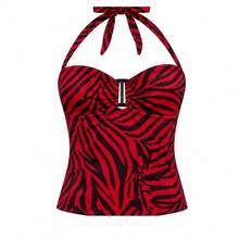 Women Tankinis - Red - View 3
