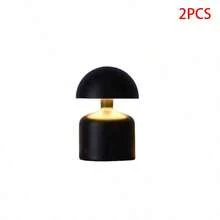 1 件无线触摸 LED 台灯，现代马卡龙蘑菇灯，3 色可调光床头灯，可充电夜灯，适用于卧室、客厅、家居装饰和礼物 - 無線檯燈 - 查看 16