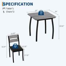 Dining Table & Chair Sets - Grey - View 2