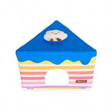 ITANDME Triangular Guinea Pig Hideout, Rainbow Cake Bunny Hideout, Bottomless And Easy To Clean, Small Animal Bed, Guinea Pig Hideout And Cage Accessories-Suitable For Guinea Pigs, Ferrets, Hedgehogs, Dwarf Rabbits, And More - View 10