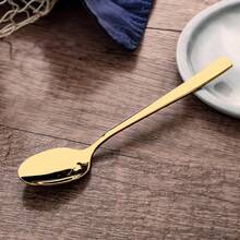 12-Piece Teaspoon Set, 15.3 Cm | Gold-Colored Stainless Steel Coffee Spoons, Dishwasher , Small Dessert Spoons For Coffee, Tea, And Ice Cream, Suitable For Home And Restaurant Use - View 3
