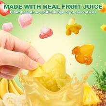 AMOS Peelerz Gummy Sweets Chews Snacks 5 Fruits Flavors (Mango & Peach & Banana & Pineapple & Lychee) 240G Peelable Gummy Candy - 5 Flavors Mix - View 3