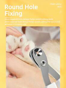 1 buah Gunting Kuku Kucing Lubang Bulat Stainless Steel Gunting Kuku Kucing Kecil untuk Hewan Peliharaan, Digunakan untuk Memotong Kuku Hewan, Warna Acak - lubang tunggal - View 6