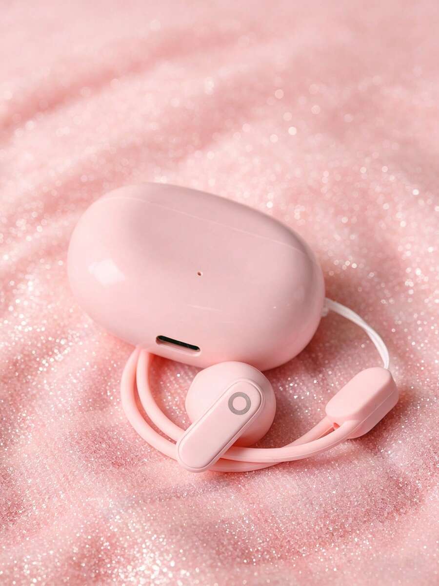 New Wireless Bluetooth Earbuds, Acoustic Technology Compact Design, High Fidelity Sound Quality, Ultra-Light Semi-In-Ear Fit, Secure Sports Wear, Large Capacity Charging Case, Includes Halter
