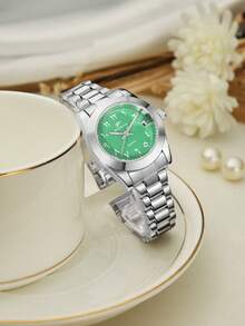 RICECGO Fashionable Business Casual Women's Underwire Quartz Watch Suitable For Parties, Celebrations, Weddings And Daily Wear. - Silver - View 5
