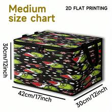 The Grinch 1pc Green Furry Christmas Foldable Storage Box With Lid, Dust-Proof Clothes Organizer, Large Capacity Clothes & Toys Storage Box, Home Storage Box, Car Storage Box, Multi-Functional Storage Box, Christmas Gift For Family And Friends, Halloween Costume Prop - Multi-color - View 9