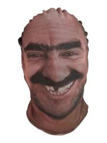 Breathable Mesh Full Face Mask With Realistic 3D Portrait Print, Fun Accessory For Parties, Cosplay And Creative Pranks, Perfect For Masquerade And Theme Parties - Multicolor - View 8