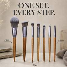 Pcs Professional Makeup Brush Set, Includes Foundation Brush, Powder Brush, Blush Brush, Concealer Brush, Eyeshadow Brush, Eyebrow Brush, Complete Makeup Tool Set, Travel Essential, Gift - Multicolor - View 10