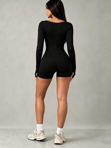 Women Jumpsuits - Black - View 2