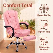 Home Office Chairs - Pink - View 3