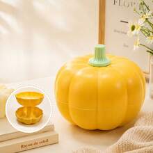 3pcs Halloween Pumpkin, Suitable For Halloween Home Decor, Pumpkin Shaped Dried Fruit Tray, Living Room Home Use Sunflower Seed & Nut Storage Box, Creative Candy & Snack Box Halloween Gift - View 5