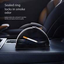 Car Ashtray With Lid Creative Sliding Cover Premium Car Interior Accessory Car Door Device Anti-Drop Anti-Fly Car Logo Ashtray New Car Door Device Premium Creative Car Supplies Interior Home - Multiple Styles - View 3