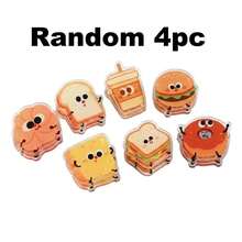 7/1pc Set Cute Cartoon Food Pattern Bag Sealing Clips, Acrylic Material Tight Sealing Reusable For Kitchen Pantry Snack Storage Household Food Keeping Food Bag Clip Snack Bag Sealer Kitchen Storage Accessory - Multicolor - View 10