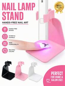 1個耐用UV LED美甲燈支架，光療美甲設計工具，DIY美甲沙龍手持式美甲燈底座 - 彩色 - 查看 2
