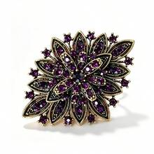 1pc Elegant Zinc Alloy & Crystal Rhinestone Brooch, Wedding Dress Accessory - Multicolor - View 25