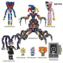 860+PCS Building Blocks Figures Bobby, Small Particle Building Blocks, Game Theme Model Decoration, ABS Material, Home Indoor Decor Display, Boys Girls Halloween, Christmas Holiday Gift - Multicolor - View 5