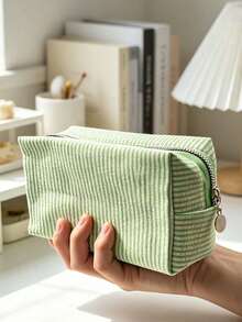 6/3/1pc Large Capacity Travel Storage Bag, Convenient Striped Storage Bag, Cosmetic Storage Bag, Multi-Functional Zipper Bag, Holiday Gift, Christmas Gift, Women's Gift. - Multicolor - View 14