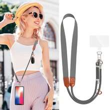 Crossbody Phone Lanyard Strap, Adjustable Shoulder Neck Phone Chain With Clear Phone Tab, Anti‑Lost Universal Crossbody Lanyard For Cell Phone Case Ke - Multicolor - View 13