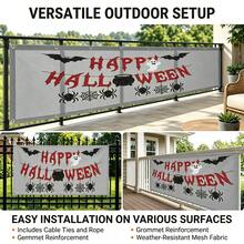 Sunshade Set, Paired With Halloween Hanging Decor, Fence Privacy Screen, High-Density 100% Blackout Privacy Fence Fabric, Windproof Weather-Resistant Tear-Resistant, Suitable For Balcony, Garden, Yard, Fence, Patio - Gray - Grey - View 5