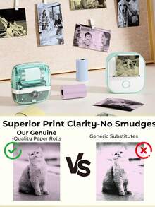 Thermal Paper, Mini Instant Camera Film Paper | Thermal Printing Paper, 53*28mm/57*30mm, Photo Printing Supplement, No Ink Needed, Photo Paper, Ideal Choice For Christmas Gifts - View 5