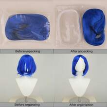 Caroline Blue Short Hair Cosplay Wig - Royal Blue - View 6