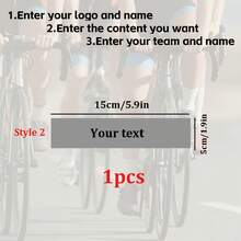 High-Quality Customized Text Transfer Stickers, Personalized Text Customization, No Damage To Paint Surface And No Residue; Supports Customized Text, Suitable For Mountain Bikes And Sports Equipment, Decorative Commemoration, Adding Unique Style To Items - Multicolor - View 5