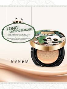 CATKIN Panda Land Coverage Cushion BB Cream, Breathable Hydrating Foundation Nourishing Poreless Face Makeup Save For Sensitive Skin, Sheer Finish - C04 Buff - View 5